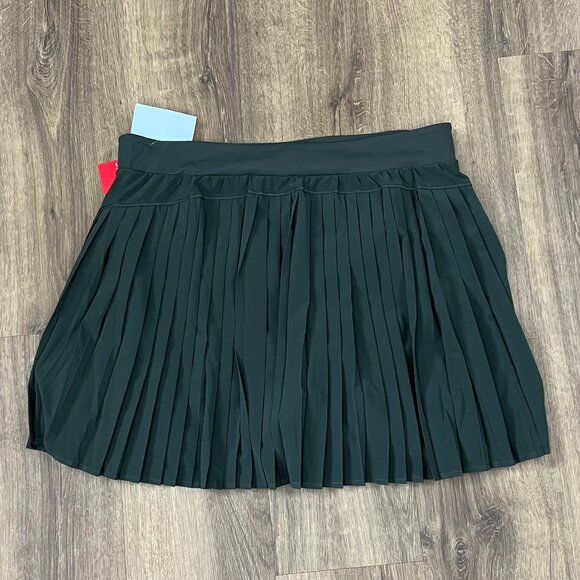 NEW Spanx Get Moving Pleated Skort, Dark Palm Green - Picture 10 of 14